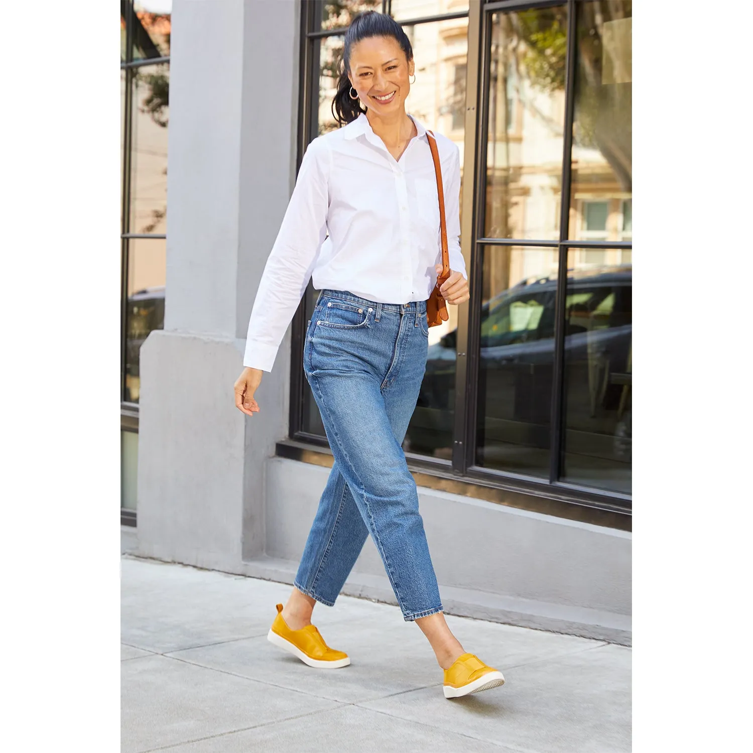 Women's Vionic Zinah White Leather/Nubuck