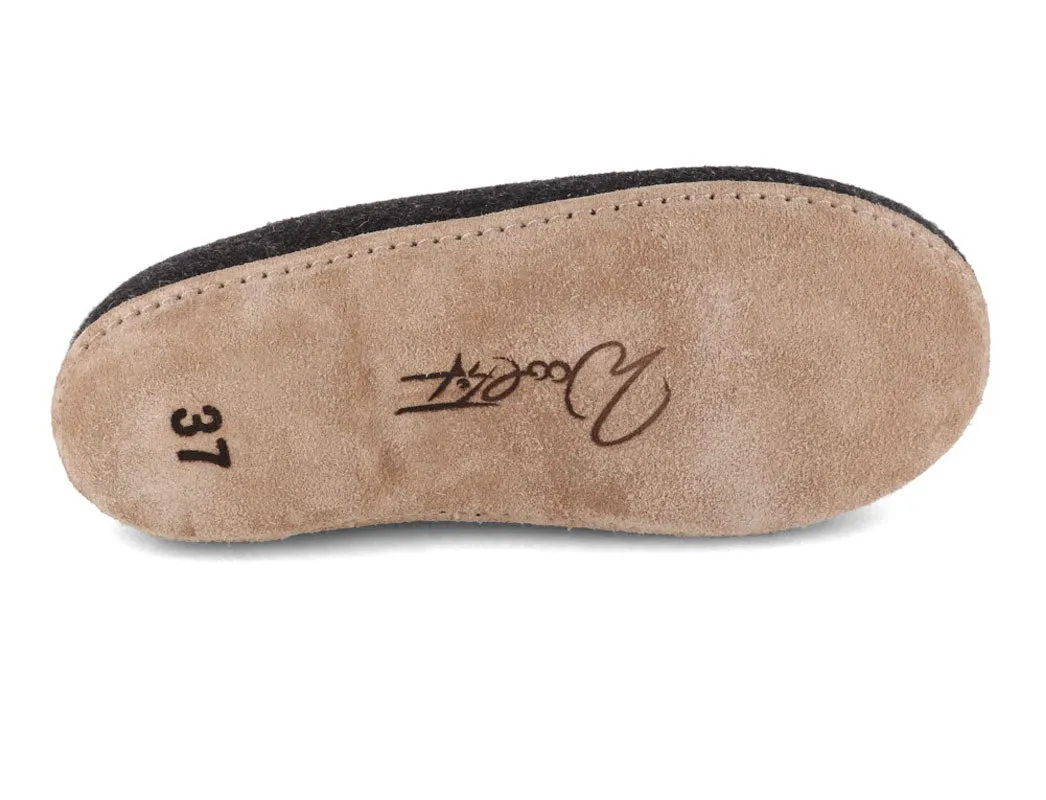 WoolFit® Felt Slippers with Insoles Classic closed-heel
