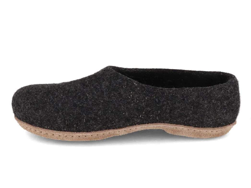 WoolFit® Felt Slippers with Insoles Classic closed-heel